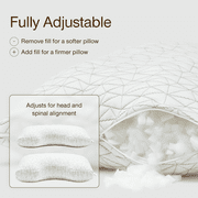 Coop Home Goods Original Cut-Out Pillow, Queen, Memory Foam, Neck Support, Side Sleeper