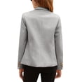 thumbnail image 4 of Langwyqu Turn-Down Collar Women Open Front Work Office Blazer Coat, 4 of 5