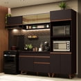 thumbnail image 2 of Madesa Gabinete de Cocina Integral Completa 260 cm Reims Negro 07, 2 of 8