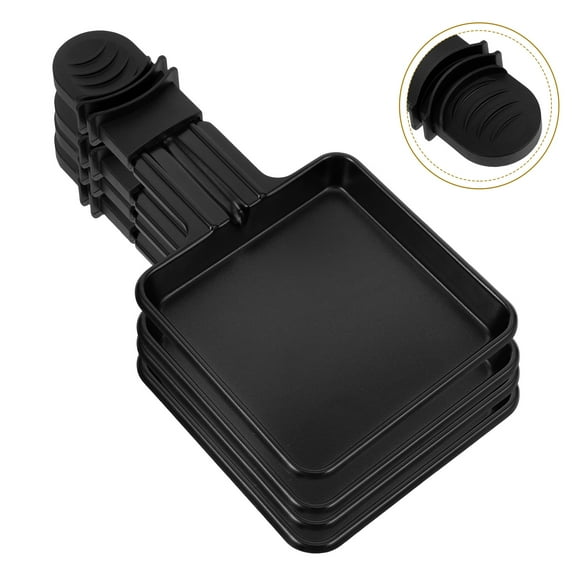 Niceauty Raclette Cheese Melter Pan Mini Raclette Grill Pans Stainless Steel 4Pcs