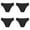 Black 4PCS, variant on 4-Pack Period Underwear for Women High Waisted Menstrual Panties High-Cut Cheeky Bikini Briefs Women Girls