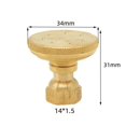 thumbnail image 4 of Buse d'Atomisation Réglable Haute Pression 7 Trous pour Tuyau M14 pour Irrigation, 4 of 8