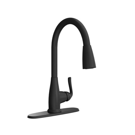 Proflo PFXC8027MB Faywood 1.5 GPM Single Hole Pull Down Kitchen Faucet - Black
