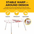 thumbnail image 4 of Valentine's Day Table Cloths for 8 Foot Rectangle Tables, Red Gnomes Hot Love Heart Rose Patio Waterproof Elastic Fitted Tablecloths, Washable Rectangular Table Cover for Camping, 4 of 8