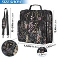 thumbnail image 2 of FORMRS Zipper Binder with Shoulder Strap 2-inch Ring 500 Sheet Capacity File Bag, Dark Flowers Pattern, 2 of 5