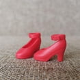 thumbnail image 4 of Zapatos de Tacón Yotijar para Muñecas 1/6 de Articulación Rojo, 4 of 9