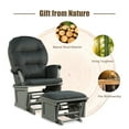 thumbnail image 5 of Costway Baby Nursery Relax  Rocker Rocking Chair Glider & Ottoman Set w/Cushion Dark Grey, 5 of 10