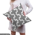 thumbnail image 4 of Ambesonne Irish Fabric by the Yard Upholstery, Old-Fashion Knot Motifs, 1 Yard, Black White, 4 of 4