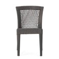 thumbnail image 6 of GDF Studio Bonnie Outdoor Wicker Stacking Dining Chairs, Set of 2, Multibrown, 6 of 9