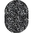 thumbnail image 2 of Furnish My Place Zebra Migrant Beauty Area Rug, Animal Print Area Rug, Indoor Rug, Pet-Friendly Rug, Home Decor Rug, Perfect for Living Room, 2' x 4' Oval - Set of 5, 2 of 5