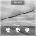 thumbnail image 6 of Eddie Bauer Lakehouse Plaid Grey Cotton Flannel King Sheet Set, 6 of 8