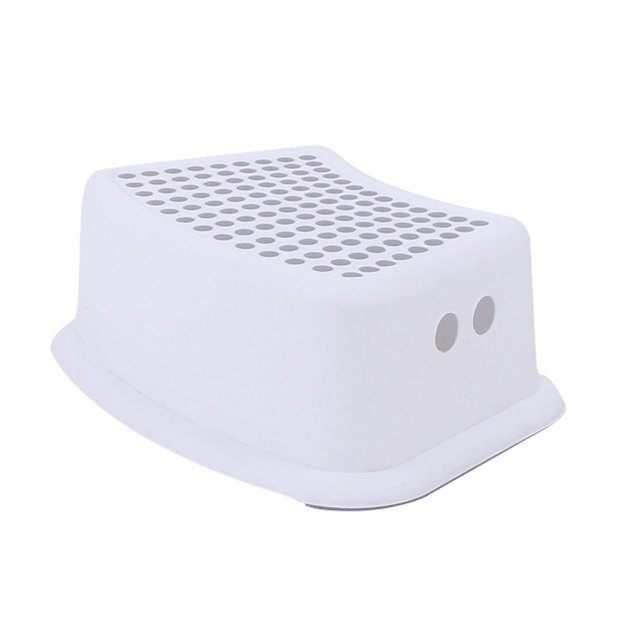 Silla antideslizante de plástico para niños Taburete escalonado apilable para niños Cocina Baño Silla para inodoro Gris Eigraketly HA6237-03B
