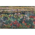 thumbnail image 2 of Claude Monet 18x13 Black Ornate Wood Framed Double Matted Museum Art Print Titled - Peony Garden (1887), 2 of 5