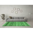 thumbnail image 3 of Ahgly Company Indoor Rectangle Abstract Emerald Green Modern Area Rugs, 5' x 8', 3 of 4