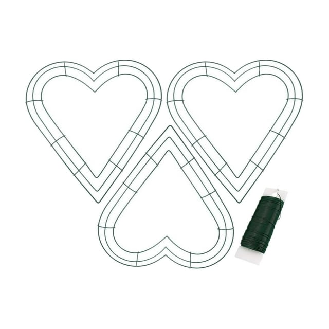 3 Aros Para Hacer Coronas En Forma De Corazón Para Bodas Y Fiestas De San Valentín