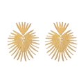 thumbnail image 1 of Gold Personalized Heart Shape Drop Earrings Women Girls Bohemian Exaggerated Irregular, 1 of 5