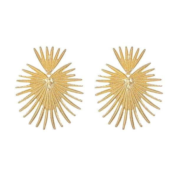 Gold Personalized Heart Shape Drop Earrings Women Girls Bohemian Exaggerated Irregular