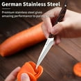 thumbnail image 4 of Plys Paring Knife Set of 3-Pieces: 3.4 Inch Ultra Sharp Peeling Knives for Fruit and Vegetable Ergonomic Wooden Handle, 4 of 7