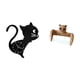 thumbnail image 5 of Reloj de pared con diseño de gato, bonito reloj de pared con portarrollos de papel higiénico, creativo reloj decorativo con diseño de animal, divertid, 5 of 8