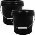 thumbnail image 1 of KAKOWELY 2pcs Plastic Water Bucket Multipurpose Bucket with Lid Water Storage Container,8.78X"X8.27"X8.27", 1 of 5