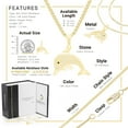 thumbnail image 2 of BEBERLINI Dolphin CZ Charm 14K Gold Filled Box Chain Pendant Necklace Jewelry Women 20", 2 of 7
