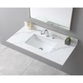 thumbnail image 2 of CITYLE 43"x22" Bathroom Vanity Top with Ceramic Undermount Sink & Backsplash,Carrara White Sintered Stone Counter Top, 3 Holes Vanity Sink Top, 2 of 9
