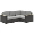 thumbnail image 1 of Homestyles Boca Raton Rotin Extérieur 4 Places Sectionnel en Brun, 1 of 23