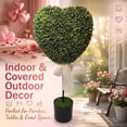 thumbnail image 4 of QenASHaing Valentines Heart Shaped Topiary Trees, Valentine's Day Decorative Plants with Bow Tie, 2.5 Ft Faux Plant for Indoor & Home Decor, 4 of 7