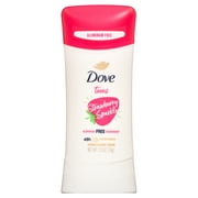 Dove Teens Deodorant Stick Strawberry Sparkle for Women, 2.6 oz