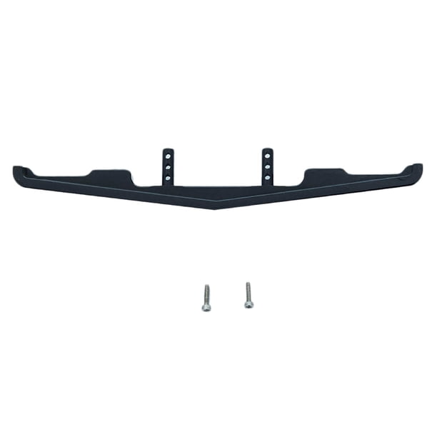Parachoques delantero de metal CNC RC compatible con accesorios de orugas RC para camión Axial SCX24 90081 Negro