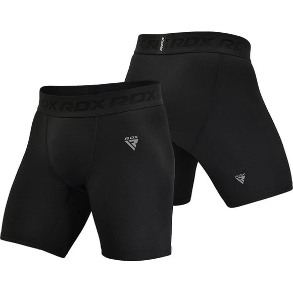 RDX Shorts de Compression MMA, Shorts Légers pour l'Entraînement de Kick boxing, Combat en Cage, Muay Thaï BJJ, Grappling et Sports de Combat, Couche de Base Courte pour la Mise en Forme, la Course, l'Exercice, la Musculation, l'Entraînement