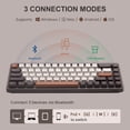 thumbnail image 4 of XIAOMI MIIIW Z680 68 Keys 65% Mechanical Keyboard Gateron G Pro Yellow Switches, Coffee, 4 of 7