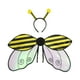 thumbnail image 3 of Disfraz infantil de alas con diadema, disfraz de animal para Halloween para actuaciones Amarillo, 3 of 8