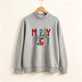 thumbnail image 5 of Garbnen Plaid Mock Turtleneck for Women Sweatshirt Merry Christmas Long Sleeve Oversized Womens Sweatshirts Drop Shoulder Lightweight Soft Fall Y2k Xmas Womens Pullover Sweaters, 5 of 5