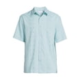 thumbnail image 5 of Cafe Luna Men’s Panel Woven Shirt with Short Sleeves, Sizes S-3XL, 5 of 5