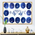 thumbnail image 2 of Designart 'Collection of Astrology Signs On Blue Circles' Modern Framed Canvas Wall Art Print, 2 of 5