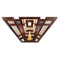 thumbnail image 2 of Quoizel Classic Craftsman Pocket Wall Sconce Transitional 2 Lights B10 Cand Glass, 2 of 2