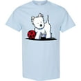 thumbnail image 3 of Inktastic Westie with Ball T-Shirt, 3 of 5