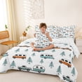 thumbnail image 3 of Erosebridal Kawaii Car Twin Bedding Sets 7-Piece for Boys Girls,Happy Camping Bedding Comforter Set for Kids Teens,Lightweight Room Decor, 3 of 6