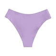 thumbnail image 6 of Swim Pants For Women Full Coverage Bikini Purple Midrise Bikini Bottom Womens Swimsuits, 6 of 6