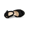 thumbnail image 4 of BLISSFUL STEP Sandales Espadrilles pour Femmes à Lacets avec Bride à la Cheville Noires (Taille 9), 4 of 8
