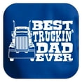 thumbnail image 2 of Trucker Shirt For Dad Best Truckin' Dad Ever Premium Hoodie Sweatshirt Medium Royal, 2 of 3