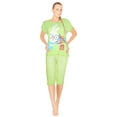 thumbnail image 2 of JEFFRICO Pajamas For Women Capri Set Sleepwear Soft Pajamas Short Sleeve Pajama Sleepshirt With Capri Pants, 2 of 7