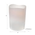 thumbnail image 2 of Led Wave Top Unscented White Candle With Timer 4X8" - Set of 2, 2 of 3