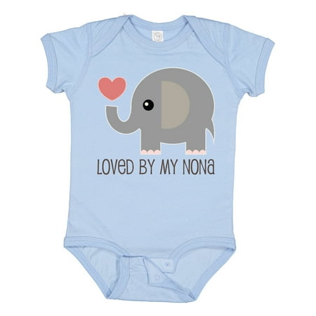 

Inktastic Loved By My Nona grandma Boys or Girls Baby Bodysuit
