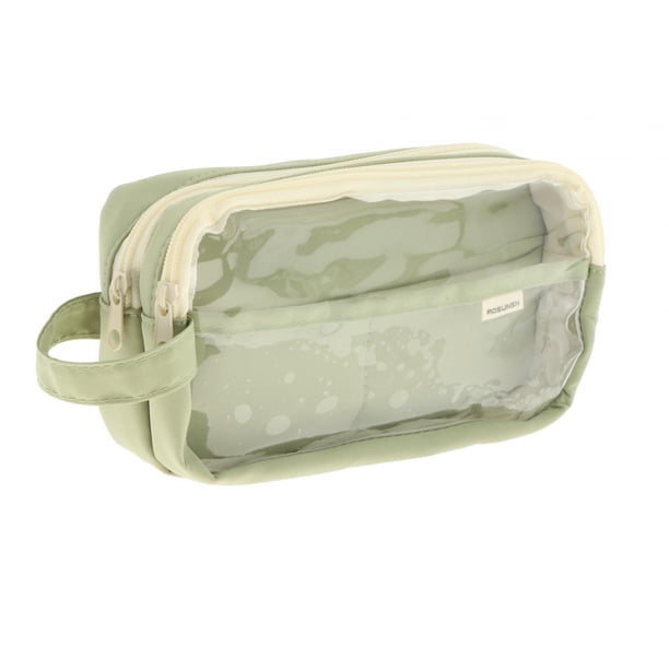 Estuche para lápices Capibala, bolsa para útiles escolares, estuche de maquillaje, bolsa organizadora de papelería Verde
