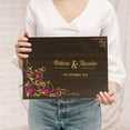 thumbnail image 1 of Darling Souvenir Personalized Engraved Laser Cut Wedding Guest Book Wooden Cover Sign-in Book Registry Guestbook Scrapbook-9G, 1 of 7