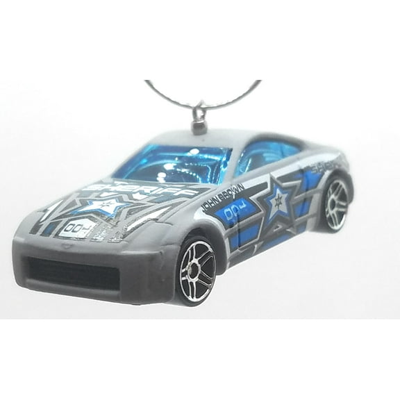 Christmas Ornament for Nissan 350Z Grey Sheriff Decal Blue