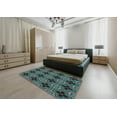 thumbnail image 4 of Ahgly Company Indoor Rectangle Patterned Charcoal Black Novelty Area Rugs, 2' x 3', 4 of 6