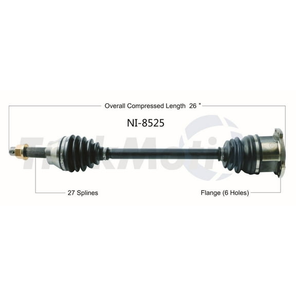 CV Axle Shaft Fits select: 2011-2013 INFINITI M56